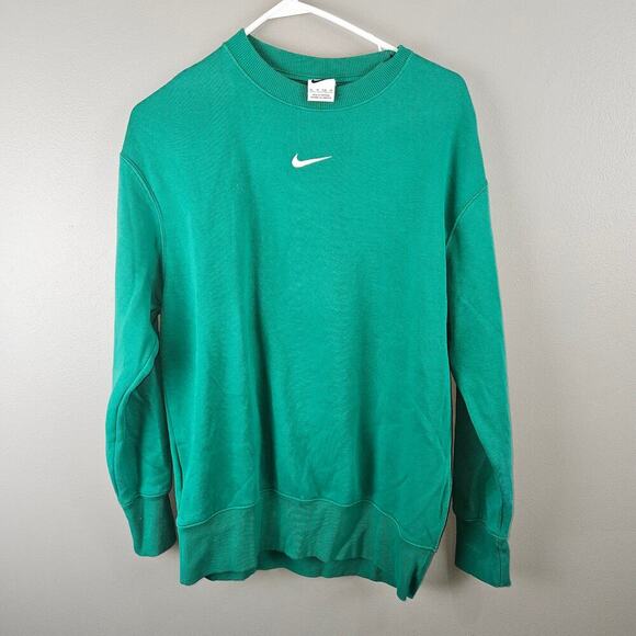 Nike Tops - Nike Green Oversized Crewneck Sweatshirt Size XS